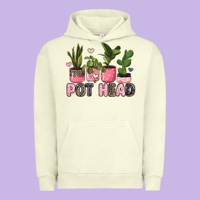 Pot Head Plants Urban Hoodie Designed By Jahusdesignshop