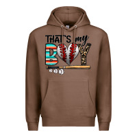 Chestnut baseball Premium Hoodie - CowhideDigitalArt
