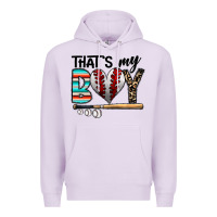 Lilac baseball Premium Hoodie - CowhideDigitalArt