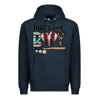 Navy baseball Premium Hoodie - CowhideDigitalArt