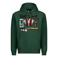 Sports Green baseball Premium Hoodie - CowhideDigitalArt