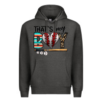 Charcoal Heather baseball Premium Hoodie - CowhideDigitalArt