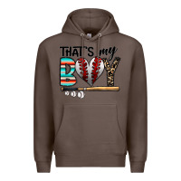 Coffee baseball Premium Hoodie - CowhideDigitalArt