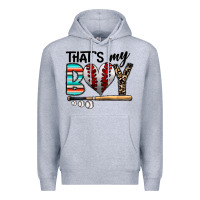 Heather Grey baseball Premium Hoodie - CowhideDigitalArt