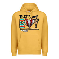 Mustard baseball Premium Hoodie - CowhideDigitalArt