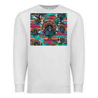 Oatmeal Heather Thanksgiving Turkey Premium Sweatshirt - RanaPortraitStore