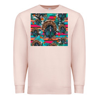 Pale Pink Thanksgiving Turkey Premium Sweatshirt - RanaPortraitStore