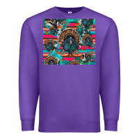 Purple Thanksgiving Turkey Premium Sweatshirt - RanaPortraitStore