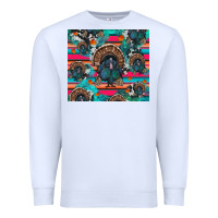 White Thanksgiving Turkey Premium Sweatshirt - RanaPortraitStore