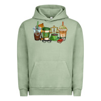 Pigment Oil Green lawyer coffee cups Urban Hoodie - AdoDesignShop
