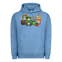 Pigment Pebble Blue lawyer coffee cups Urban Hoodie - AdoDesignShop