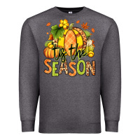 Charcoal Heather Tis' the season Fall Softball Premium Sweatshirt - RanaPortraitStore