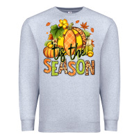 Heather Grey Tis' the season Fall Softball Premium Sweatshirt - RanaPortraitStore