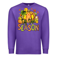 Purple Tis' the season Fall Softball Premium Sweatshirt - RanaPortraitStore