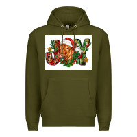Army Green christmas heifer joy Premium Hoodie - FaDigitalArtStudio