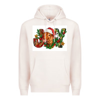Pale Pink christmas heifer joy Premium Hoodie - FaDigitalArtStudio