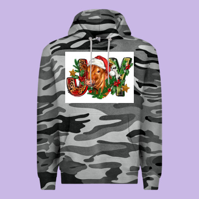 Christmas Heifer Joy Premium Hoodie Designed By Fadigitalartstudio