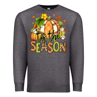 Charcoal Heather Tis' the season Fall American Football Premium Sweatshirt - RanaPortraitStore