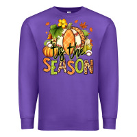 Purple Tis' the season Fall American Football Premium Sweatshirt - RanaPortraitStore