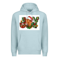 Blue Mist christmas heifer joy Premium Hoodie - FaDigitalArtStudio
