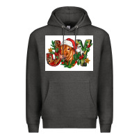 Charcoal Heather christmas heifer joy Premium Hoodie - FaDigitalArtStudio