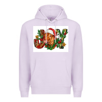 Lilac christmas heifer joy Premium Hoodie - FaDigitalArtStudio