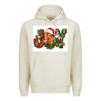 Oatmeal Heather christmas heifer joy Premium Hoodie - FaDigitalArtStudio