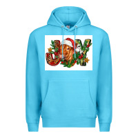 Ocean Blue christmas heifer joy Premium Hoodie - FaDigitalArtStudio