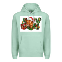 Seafoam christmas heifer joy Premium Hoodie - FaDigitalArtStudio