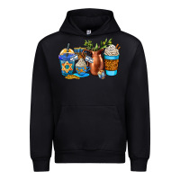 Black hannukah coffee cups Urban Hoodie - AdoDesignShop
