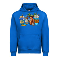 Cobalt hannukah coffee cups Urban Hoodie - AdoDesignShop