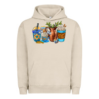 Pigment French Oak hannukah coffee cups Urban Hoodie - AdoDesignShop