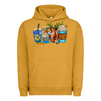 Pigment Peanut Butter hannukah coffee cups Urban Hoodie - AdoDesignShop