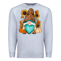 Heather Grey Western Fall gnome Premium Sweatshirt - RanaPortraitStore