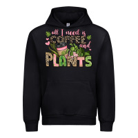 Black all i need is coffee and plants Urban Hoodie - JahusDesignShop