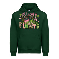 Forest Green all i need is coffee and plants Urban Hoodie - JahusDesignShop