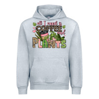 Heather Grey all i need is coffee and plants Urban Hoodie - JahusDesignShop