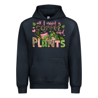 Navy all i need is coffee and plants Urban Hoodie - JahusDesignShop