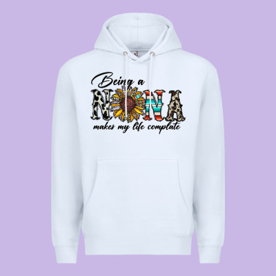 Being Nana Makes My Life Complate Premium Hoodie Designed By Cowhidedigitalart