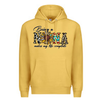 Antique Gold being nana makes my life complate Premium Hoodie - CowhideDigitalArt