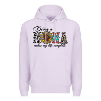 Lilac being nana makes my life complate Premium Hoodie - CowhideDigitalArt