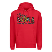 Red being nana makes my life complate Premium Hoodie - CowhideDigitalArt