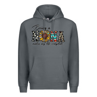 Rock being nana makes my life complate Premium Hoodie - CowhideDigitalArt