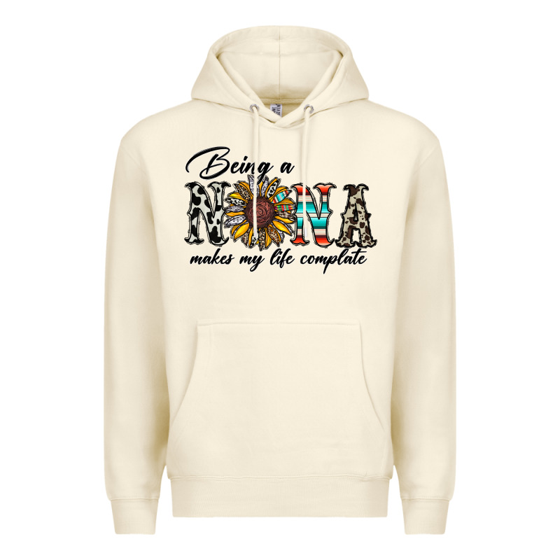 Being Nana Makes My Life Complate Premium Hoodie by CowhideDigitalArt | Teevron