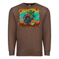 Chestnut Western Fall Thanksgiving Turkey Premium Sweatshirt - RanaPortraitStore