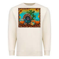 Sandshell Western Fall Thanksgiving Turkey Premium Sweatshirt - RanaPortraitStore