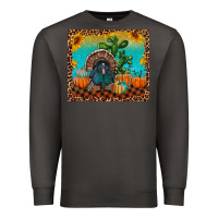 Smoke Western Fall Thanksgiving Turkey Premium Sweatshirt - RanaPortraitStore