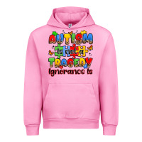 Fuchsia Pink autism is not a tragedy ignorance is Urban Hoodie - JahusDesignShop