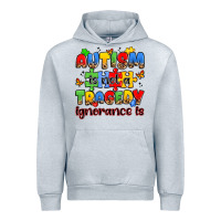 Heather Grey autism is not a tragedy ignorance is Urban Hoodie - JahusDesignShop