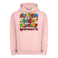 Pigment Salmon autism is not a tragedy ignorance is Urban Hoodie - JahusDesignShop